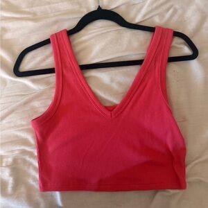 Wild Fable Coral Ribbed Tank Top